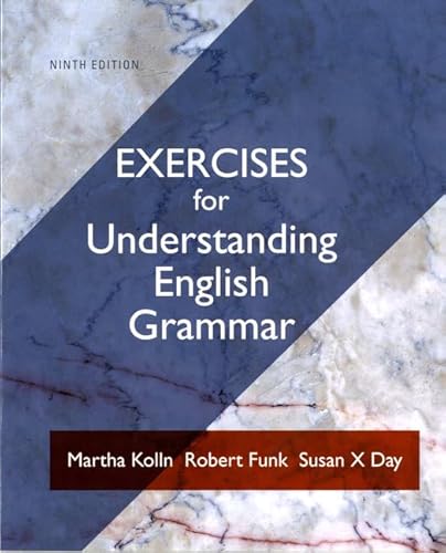 Beispielbild fr Exercise Book for Understanding English Grammar zum Verkauf von BooksRun