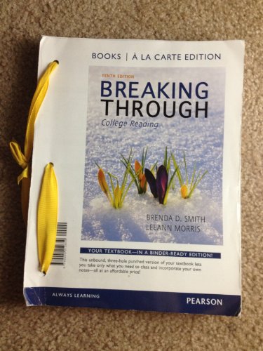 Beispielbild fr Breaking Through, Book a la Carte Edition (10th Edition) zum Verkauf von Campus Bookstore