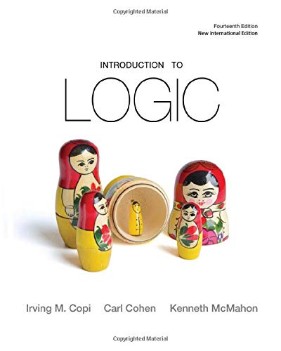 Beispielbild fr Introduction to Logic (Spiral Bound) (14th Edition) zum Verkauf von SecondSale