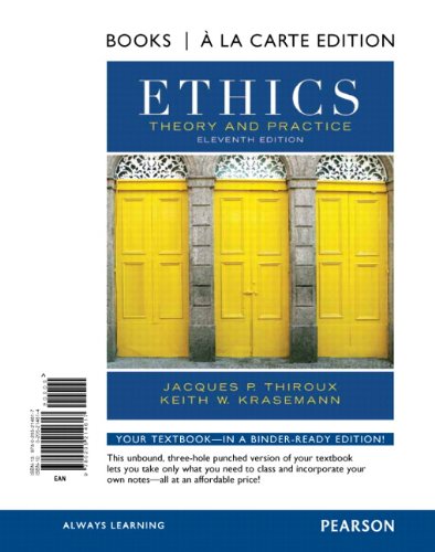 9780205214617: Ethics: Theory and Practice, Books A La Carte Edition