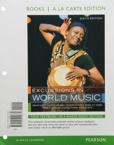 Beispielbild fr Excursions in World Music, Books a la Carte Plus Mymusiclab with Etext -- Access Card Package zum Verkauf von Iridium_Books