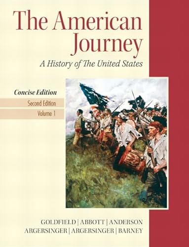 9780205214952: The American Journey: A History of the Unites States: 1