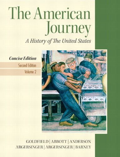 Imagen de archivo de The American Journey: A History of the United States: 2 a la venta por Gulf Coast Books