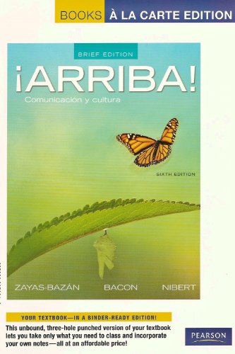 9780205219087: Arriba: Comunicacion y Cultura, Brief Edition, Books a la Carte Edition with Myspanishlab and Pearson Etext (Access Card)
