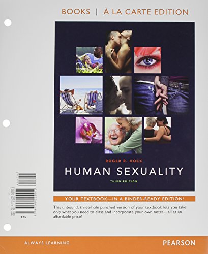 Imagen de archivo de Human Sexuality: Books a La Carte Edition a la venta por HPB-Red