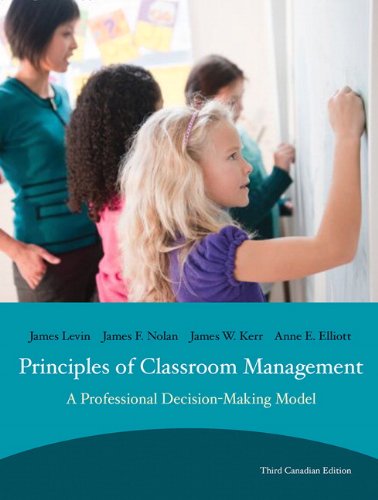 Beispielbild fr Principles Of Classroom Management: A Professional Decision-Making Model, Third Canadian zum Verkauf von bmyguest books
