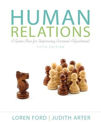 Imagen de archivo de Human Relations: A Game Plan for Improving Personal Adjustment a la venta por ThriftBooks-Atlanta