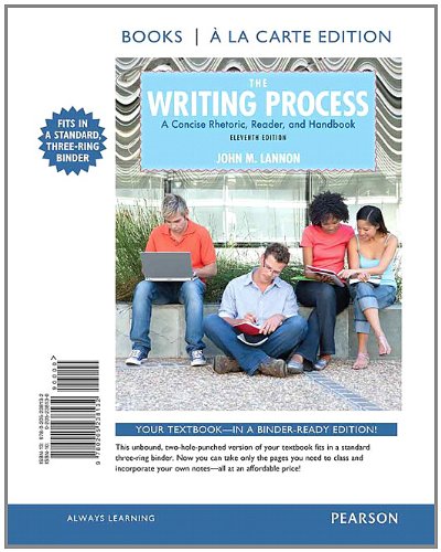 Stock image for The Writing Process: A Concise Rhetoric, Reader, and Handbook (Books a la Carte) for sale by Iridium_Books