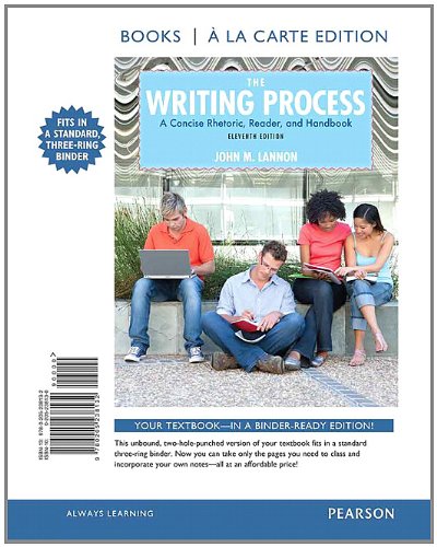 The Writing Process: A Concise Rhetoric, Reader, and Handbook (9780205238132) by Lannon, John M.