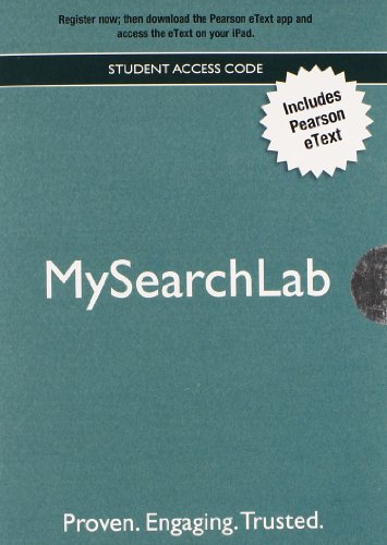 9780205239924: MyLab Search with Pearson eText -- Valuepack Access Card
