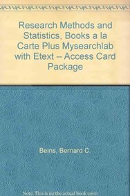 9780205241125: Research Methods and Statistics