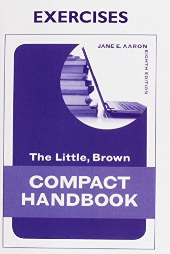 Stock image for Exercise Book for The Little, Brown Compact Handbook for sale by Phatpocket Limited