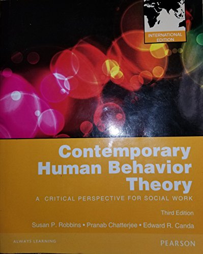 Stock image for Contemporary Human Behavior Theory A Critical Perspective for Social Work for sale by SecondSale