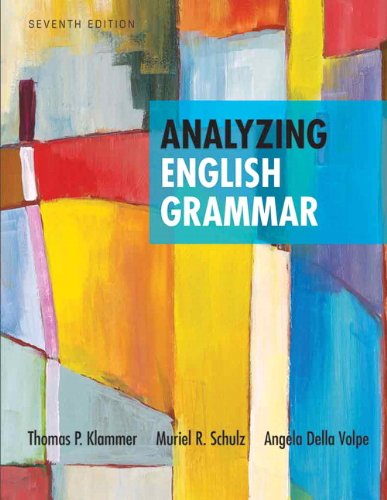 9780205252527: Analyzing English Grammar