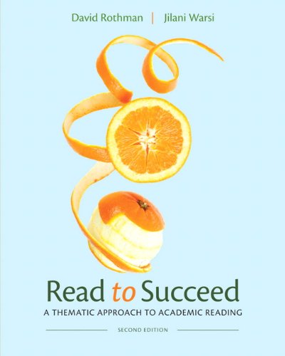 Imagen de archivo de Read to Succeed A thematic Approach to Academic Reading Second edition Annotated instructor's edition a la venta por HPB-Red