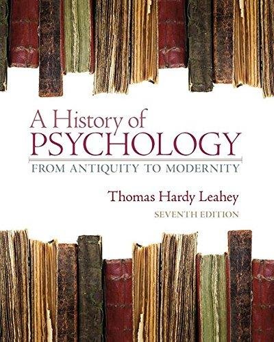 9780205253456: A History of Psychology: From Antiquity to Modernity -- eChapter