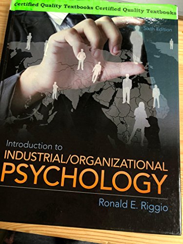 Stock image for Introduction to Industrial and Organizational Psychology, 6th Edition for sale by Byrd Books