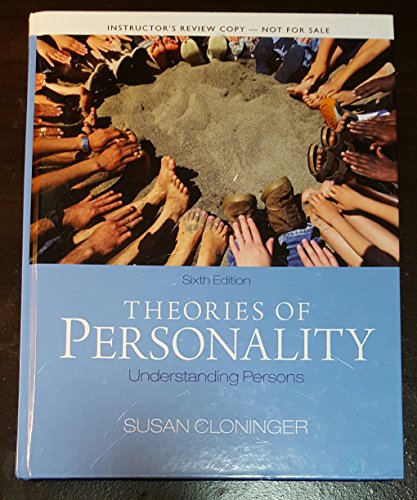 9780205260539: Instructor's Review Copy for Theories of Personality: Understanding Persons