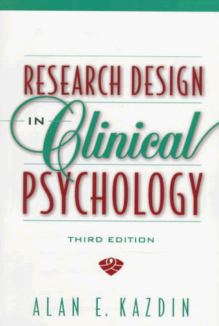 Stock image for Research Design in Clinical Psychology (3rd Edition) for sale by Wonder Book