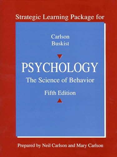 Stock image for Strategic Learning Package for Psychology: The Science of Behavior for sale by SecondSale