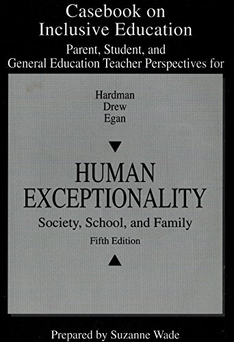Stock image for Human Exceptionality: Casebook for sale by The Second Reader Bookshop