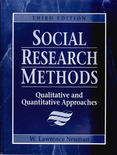 Imagen de archivo de Social Research Methods: Qualitative and Quantitative Approaches a la venta por Phatpocket Limited