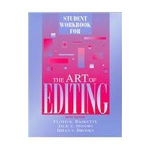 Stock image for The Art of Editing for sale by Iridium_Books