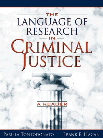 Imagen de archivo de Language of Research in Criminal Justice, The: A Reader a la venta por The Maryland Book Bank
