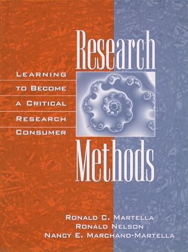 Stock image for Research Methods : Learning to Become a Critical Research Consumer for sale by Better World Books