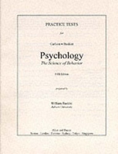 Imagen de archivo de Psychology: The Science of Behaviour a la venta por Hawking Books
