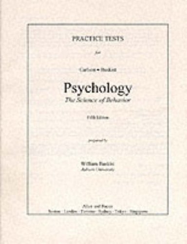 9780205271405: Psychology: The Science of Behavior, Practice Tests