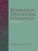 Beispielbild fr Readings in Educational Psychology zum Verkauf von Better World Books