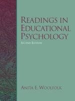 Imagen de archivo de Readings in Educational Psychology a la venta por Better World Books