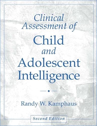 Stock image for Clinical Assessment of Child and Adolescent Intelligence (2nd Edition) for sale by HPB-Red