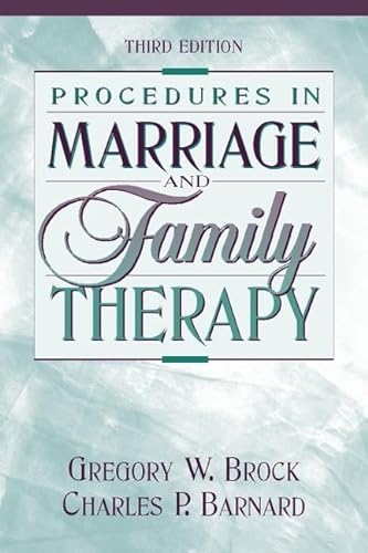 Stock image for Procedures in Marriage and Family Therapy for sale by Better World Books