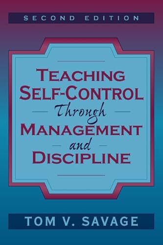 Beispielbild fr Teaching Self-Control Through Management and Discipline zum Verkauf von Better World Books