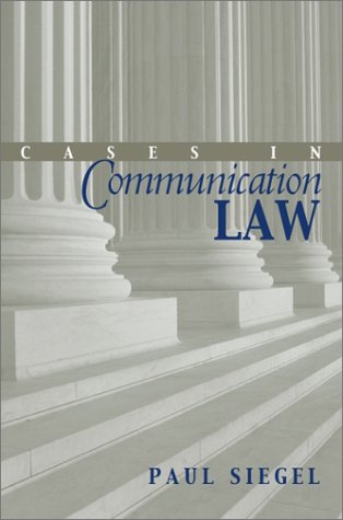 Imagen de archivo de Cases in Communication Law a la venta por Works on Paper