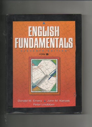 9780205291175: English Fundamentals Form B