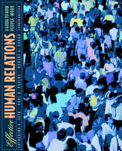 Imagen de archivo de Effective Human Relations : A Guide to People at Work a la venta por Better World Books