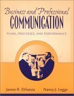 Beispielbild fr Business and Professional Communication : Plans, Processes, and Performance zum Verkauf von Better World Books