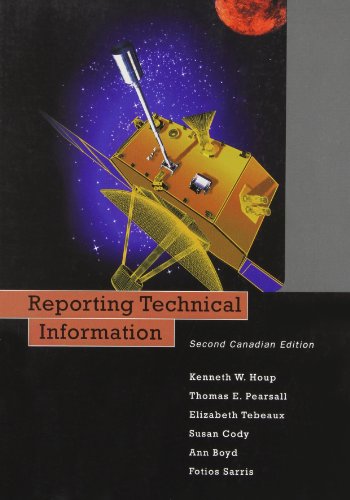 Stock image for Reporting Technical Information, Canadian Edition (2nd Edition) for sale by Irish Booksellers