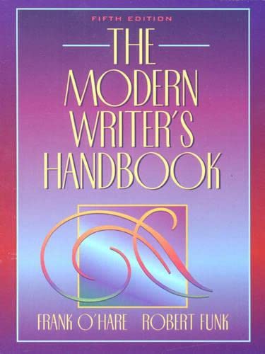 Imagen de archivo de Modern Writer's Handbook, The (5th Edition) a la venta por Discover Books
