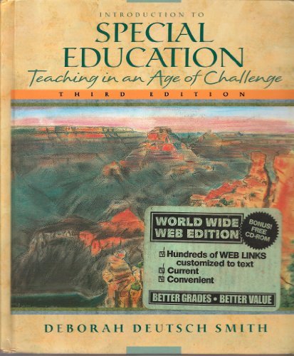 Imagen de archivo de Introduction to Special Education: Teaching in an Age of Challenge a la venta por HPB-Red