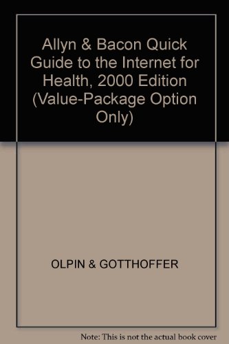 Beispielbild fr Quick Guide to the Internet for Health zum Verkauf von SecondSale