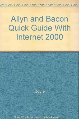 Imagen de archivo de Allyn and Bacon Quick Guide With Internet 20000 a la venta por The Yard Sale Store