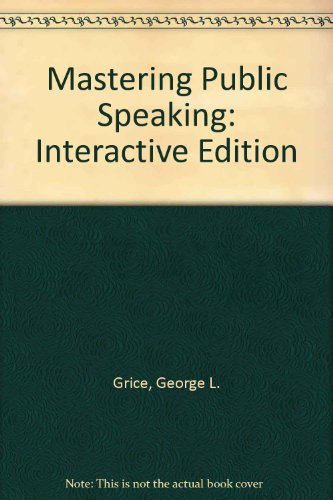 9780205311187: Mastering Public Speaking: Interactive Edition