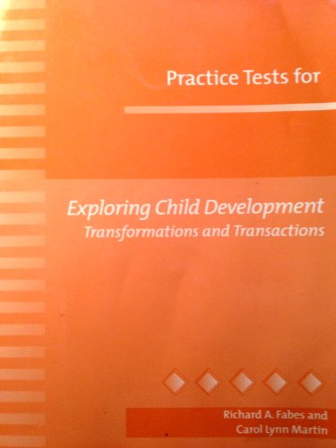 Sm Exploring Child Dev Trans P (9780205312870) by Fabes, Richard; Martin, Carol Lynn