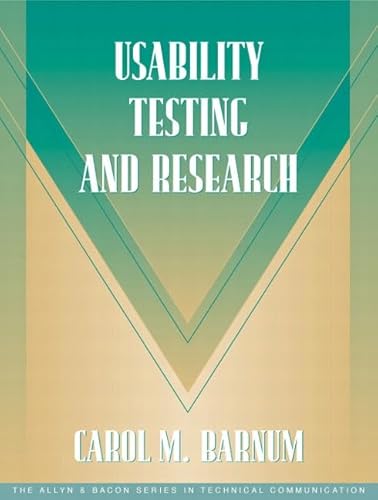 Imagen de archivo de Usability Testing and Research (Part of the Allyn & Bacon Series in Technical Communication) a la venta por SecondSale