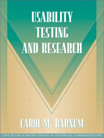 9780205315192: Usability Testing and Research (Part of the Allyn & Bacon Series in Technical Communication)