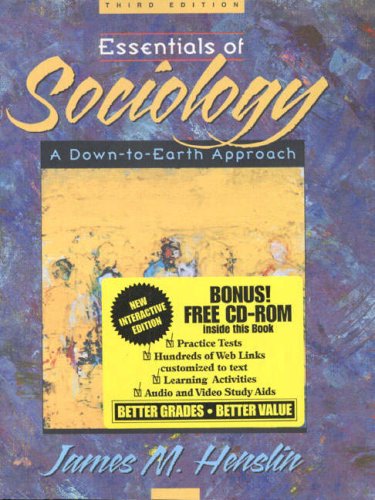 Beispielbild fr Essentials of Sociology: A Down-To-Earth Approach zum Verkauf von Wonder Book
